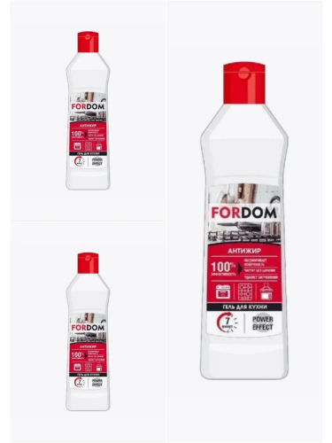 FORDOM гель чистящий д/кухни антижир 300г